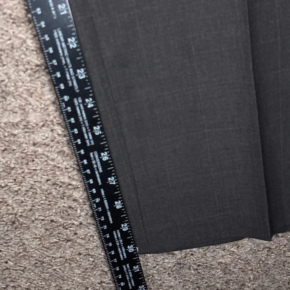 Haggar Original Slacks Mens 42x30 Brown Straight Fit No Iron‎ Dress Pants IDJ393